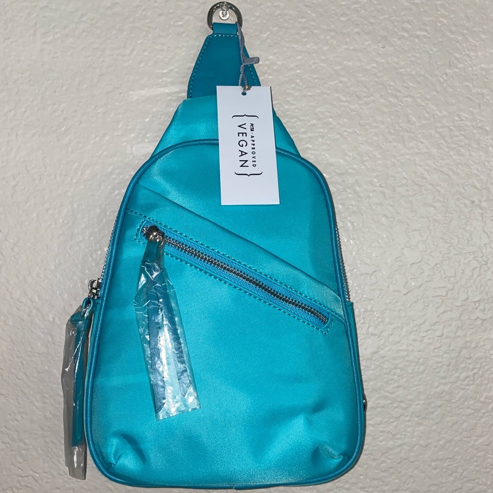 Calin Collection Crossbody Bag with guitar strap || NWT || Turquoise - Picture 7 of 14